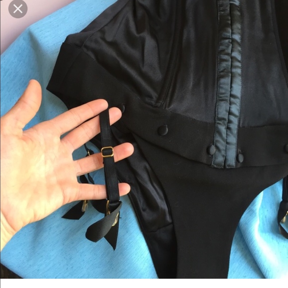 NWT AGENT PROVOCATEUR BILLY BODY BLACK AP2 SMALL - Picture 2 of 4